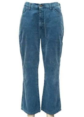 1970s Blue Wrangler Corduroy Flared Jeans