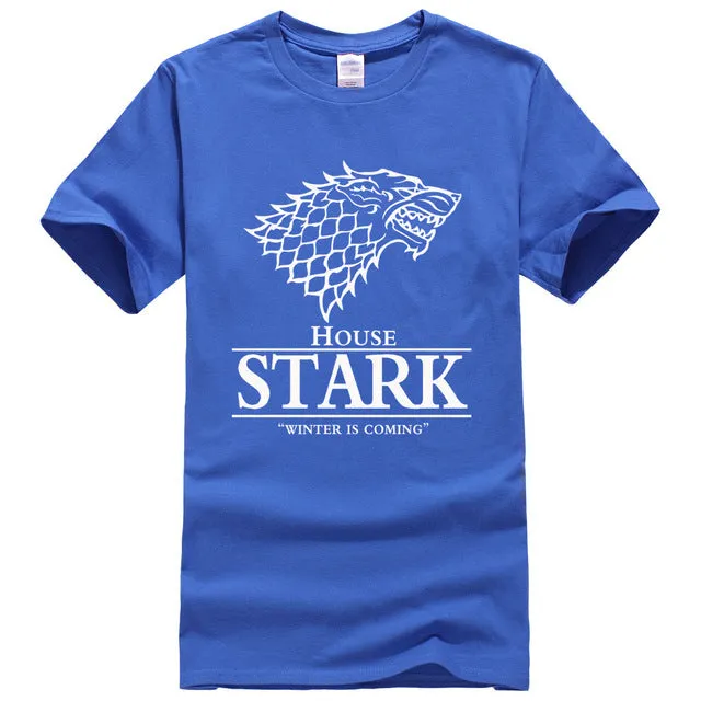 2017 Men  T Shirt House Stark Winter Is Coming printed summer style tees Male harajuku top fitness brand clothing