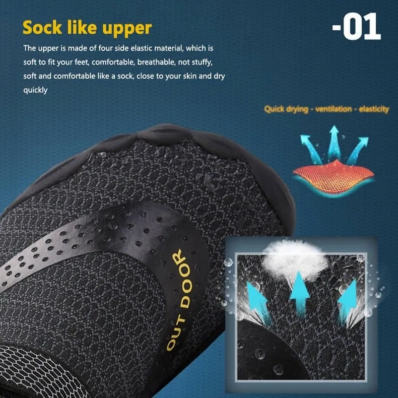 Aqua Sneakers: Stylish Water Shoes with Breathable Fabric and Quick-Drying Feature