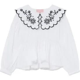 BAPY LACE COLLAR TOP LADIES