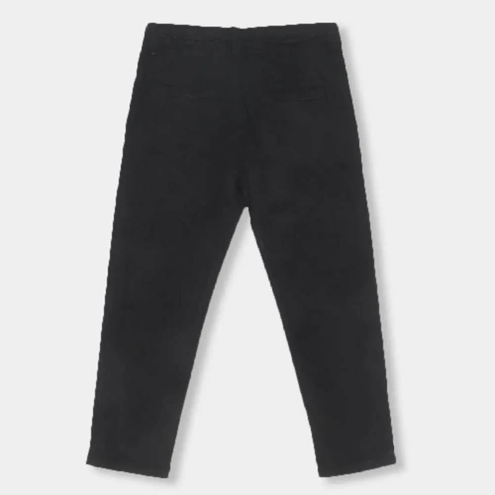 Boys Pant Cotton Chino - BLACK