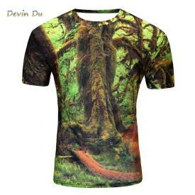 Brand New Summer Designer 3D Printed T Shirt Men'S Short Sleeve Tshirt Creative forest Men'S T-Shirt M-4XL plus size tops & tees