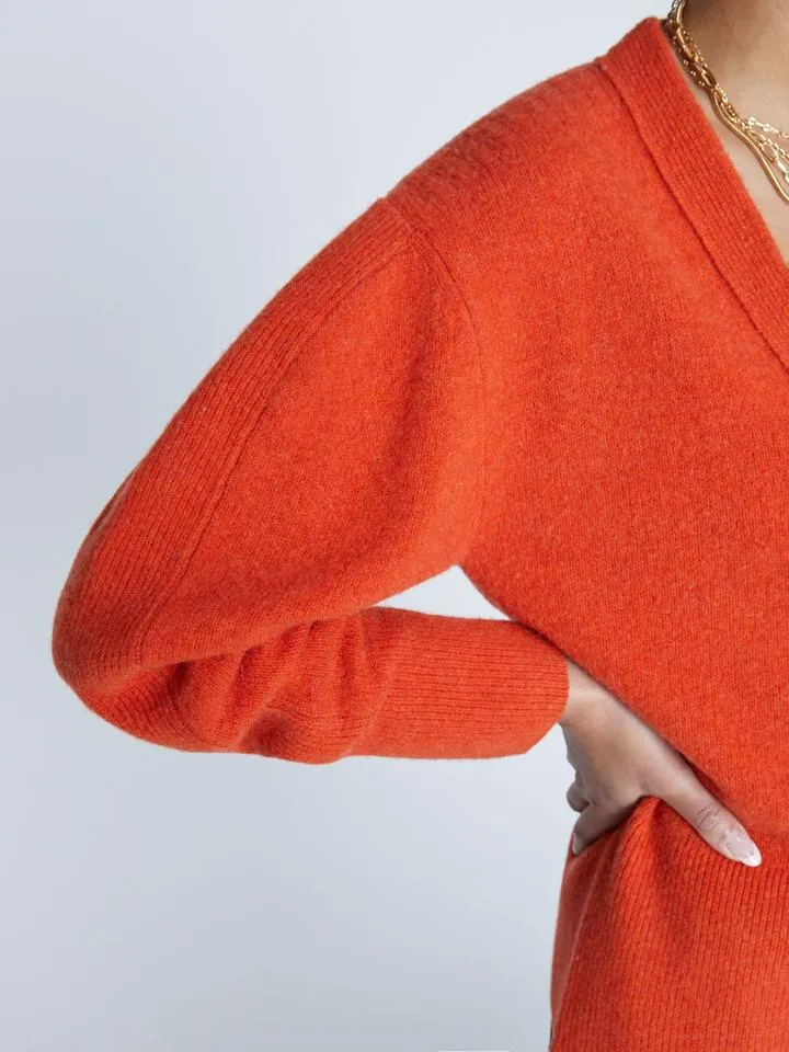 Brochu Walker - Mason Cardigan in Atomic Orange