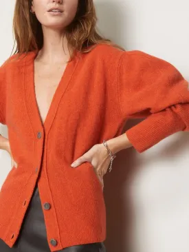 Brochu Walker - Mason Cardigan in Atomic Orange