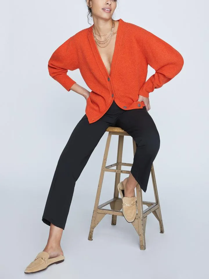 Brochu Walker - Mason Cardigan in Atomic Orange