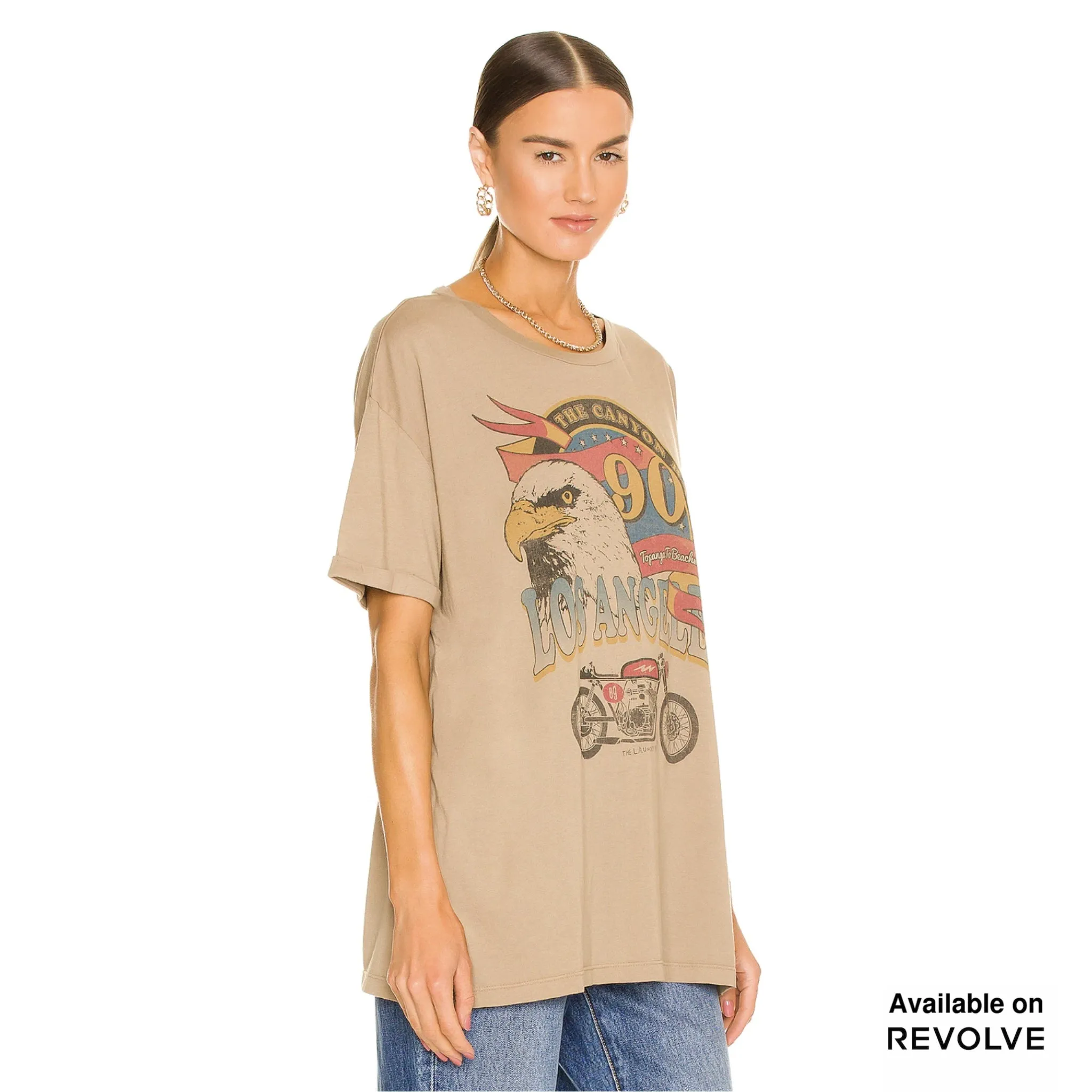 Canyon Rally - Oversized Tee - Camel Gold