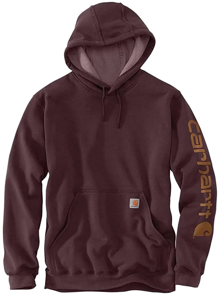 Carhartt Men's Midweight Sleeve Logo Hooded Sweatshirt