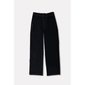 Charcoal Black Wide Leg Jeans