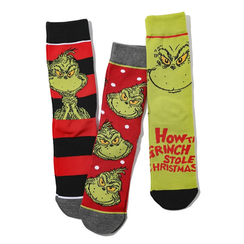 🎅Christmas Sale🎄 Grinch Men's Christmas Fun Socks