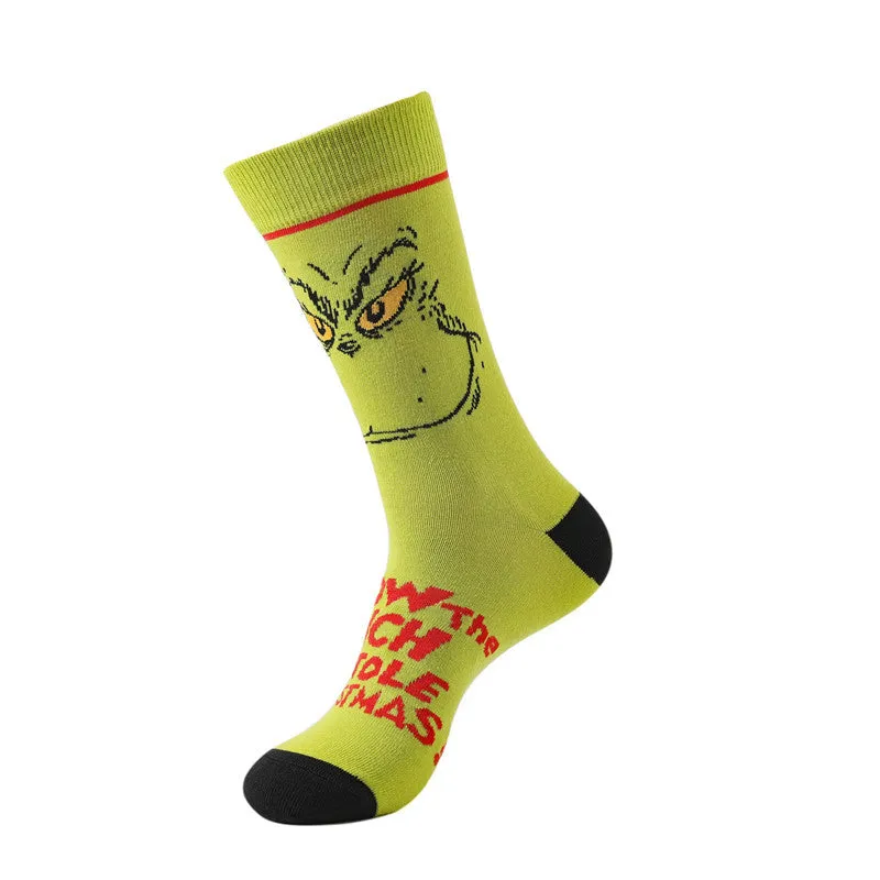 🎅Christmas Sale🎄 Grinch Men's Christmas Fun Socks