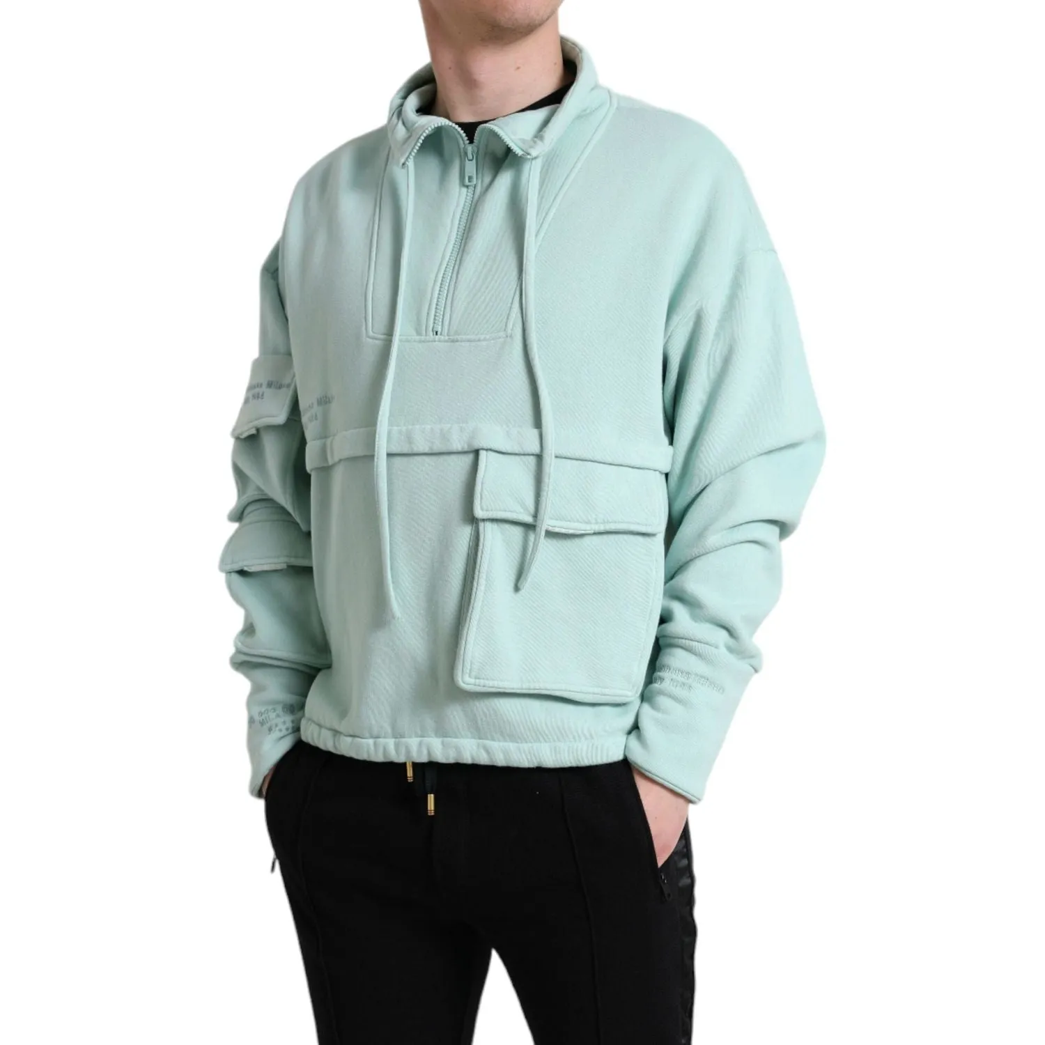 Dolce & Gabbana Chic Mint Green Pullover Sweater