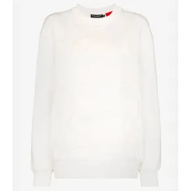 Dolce & Gabbana White Cotton Sweater