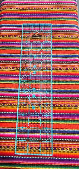 Genuine Aguayo Bolivian Peruvian orange fabric