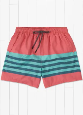 Harbor Trunk Barcelona Lines in Coral and Mint by Southern Marsh