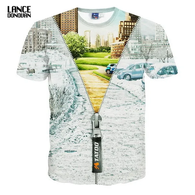 Hight Quality T shirt 3D Men Fashion 2016 Summer Short Sleeves Both Sides Print many models Man TOP TEES O neck