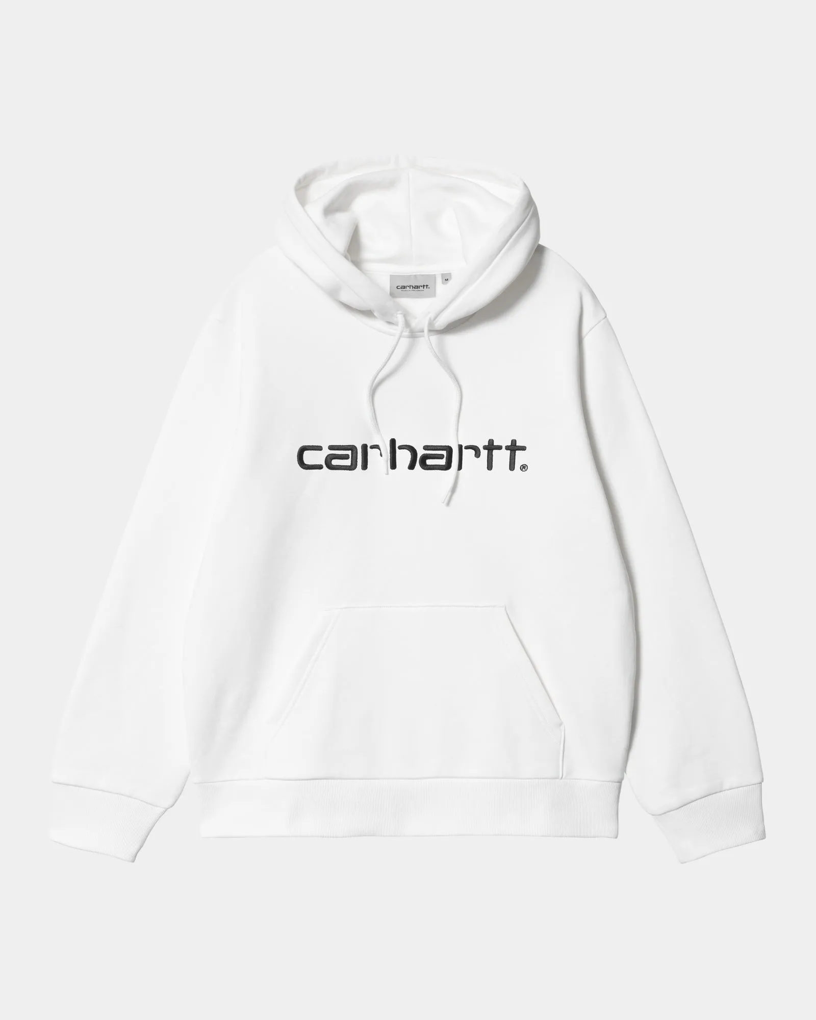 Hooded Carhartt Sweatshirt | White / Black