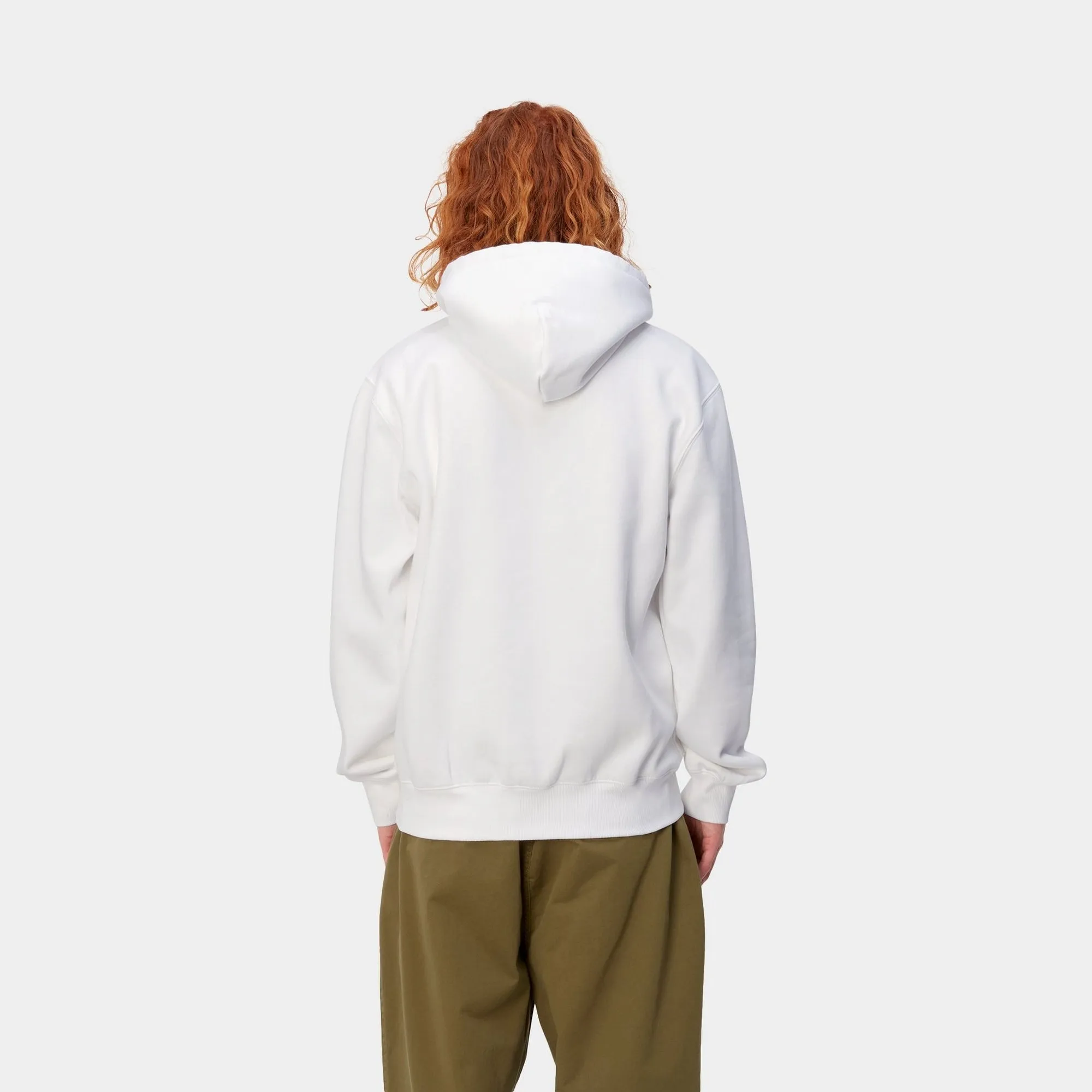 Hooded Carhartt Sweatshirt | White / Black