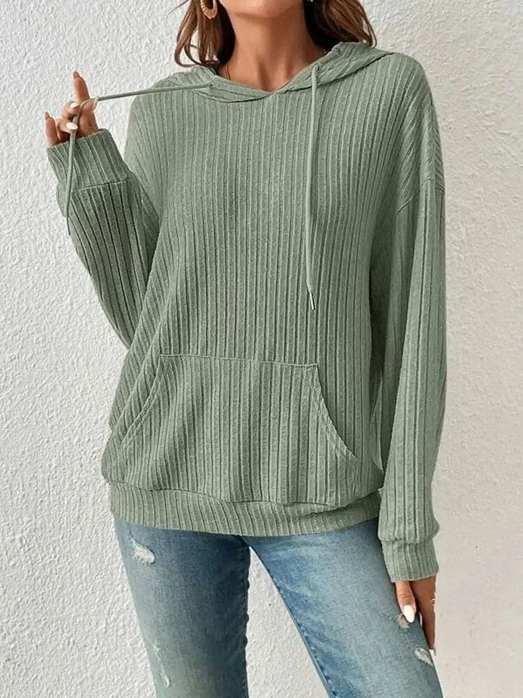 Hooded Knitted Sweater for Women - Cozy, Stylish & Versatile - Autumn/Winter Fashion