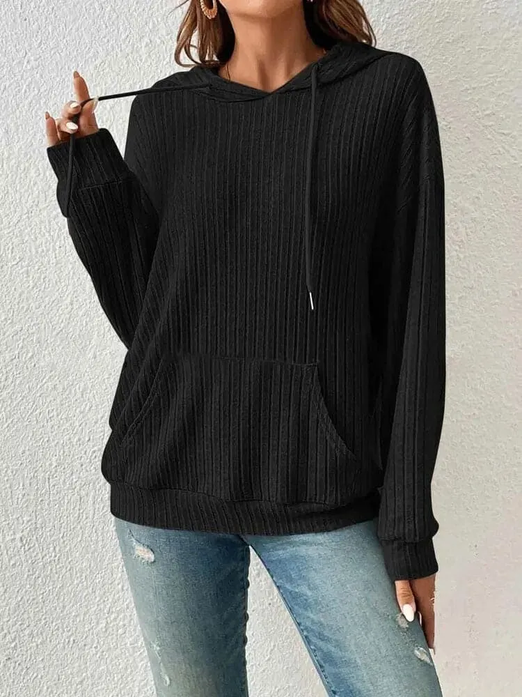 Hooded Knitted Sweater for Women - Cozy, Stylish & Versatile - Autumn/Winter Fashion