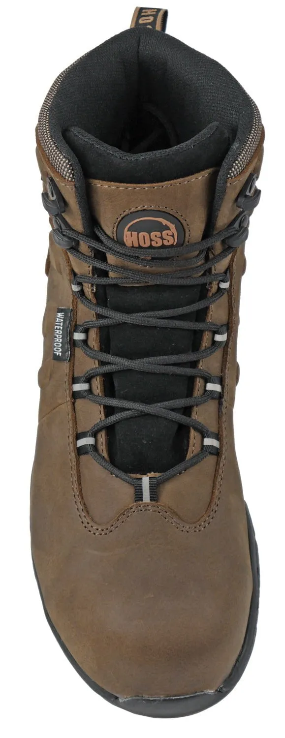 Hoss Boots Mens Brown Leather Tikaboo UL CT Metguard Work Boots