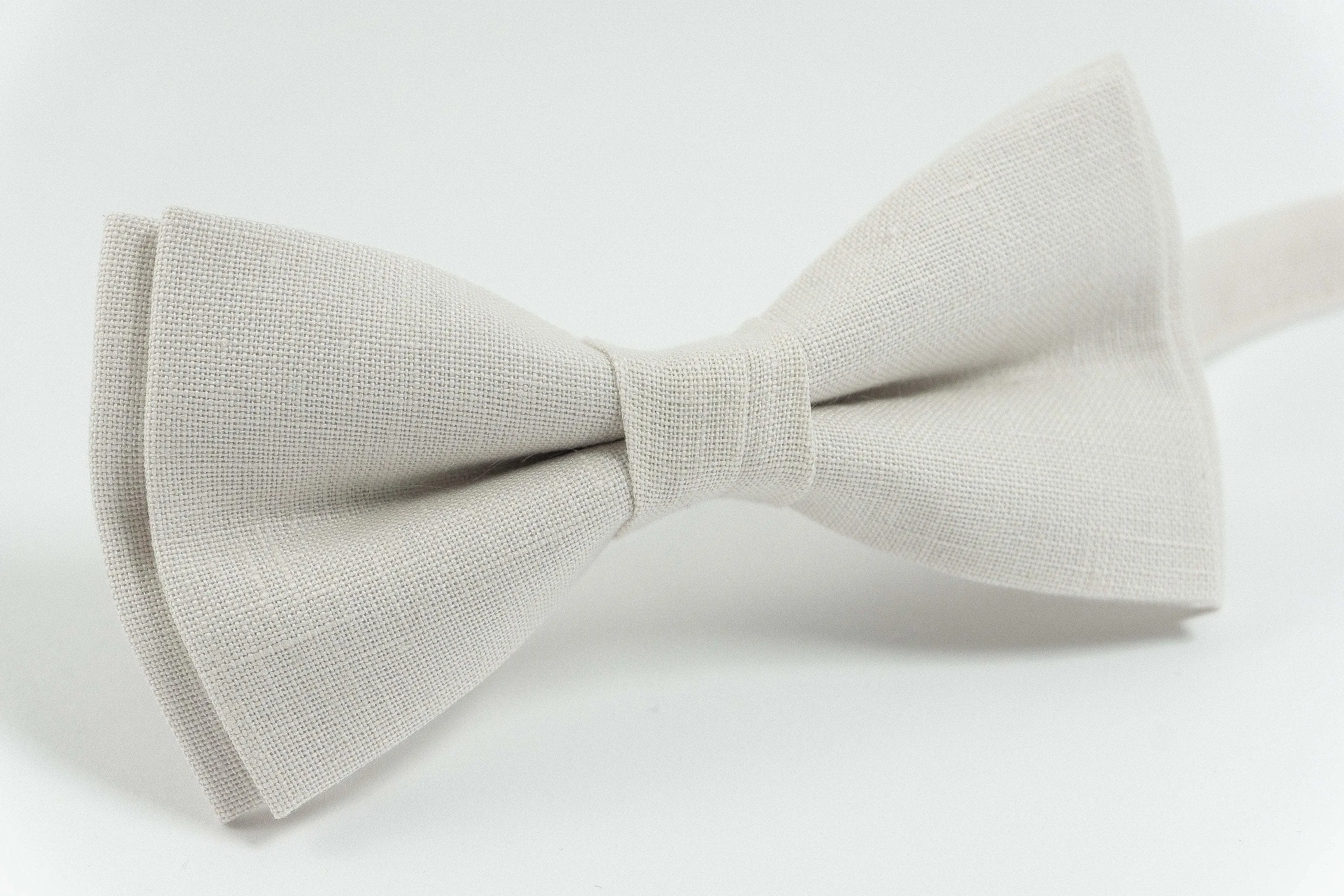 Ivory bow tie for men | Bow tie for boys ring bearer