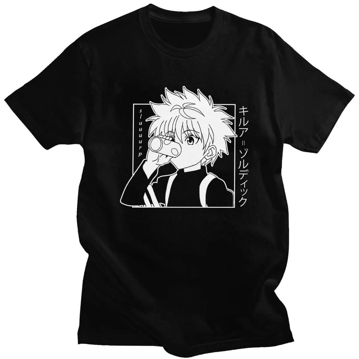 Kawaii Hunter X Tshirt Men Short Sleeve Anime Manga Tee Shirt Clothes