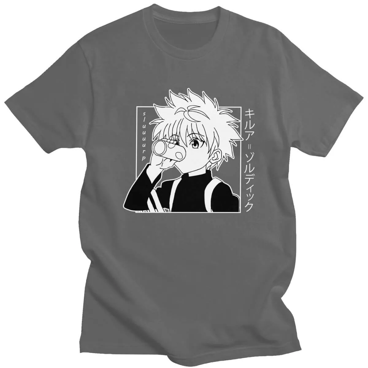 Kawaii Hunter X Tshirt Men Short Sleeve Anime Manga Tee Shirt Clothes