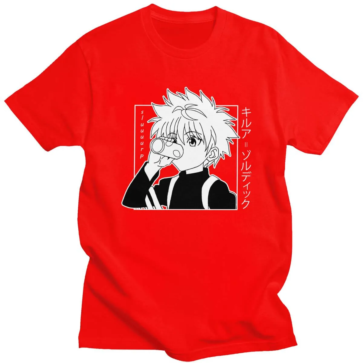 Kawaii Hunter X Tshirt Men Short Sleeve Anime Manga Tee Shirt Clothes