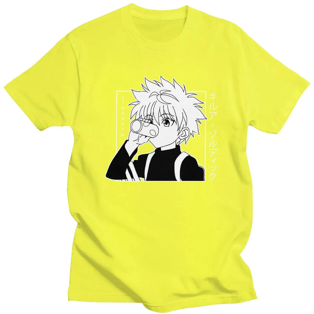 Kawaii Hunter X Tshirt Men Short Sleeve Anime Manga Tee Shirt Clothes