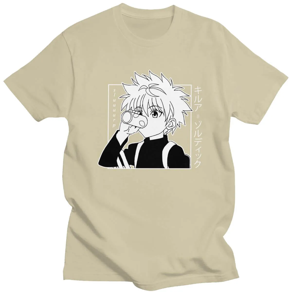 Kawaii Hunter X Tshirt Men Short Sleeve Anime Manga Tee Shirt Clothes