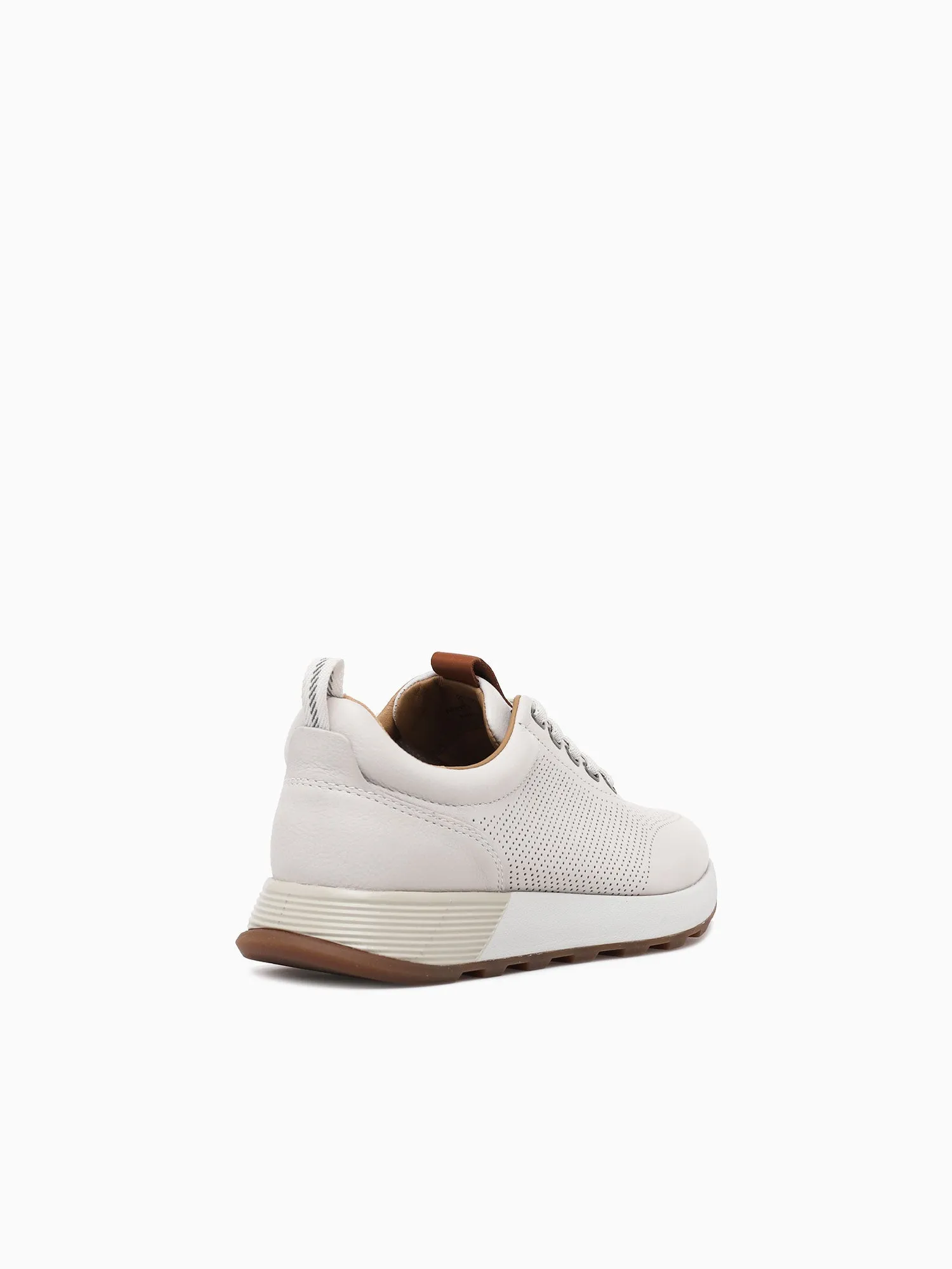 Kinnon Perfed Jogger White Full Grain