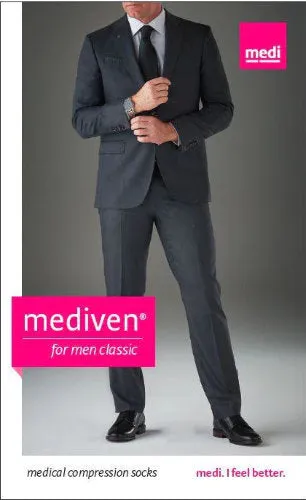 Mediven for Men Classic, 15-20 mmHg, Knee High, Closed Toe