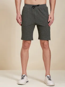 Men Dark Grey Bermuda Shorts