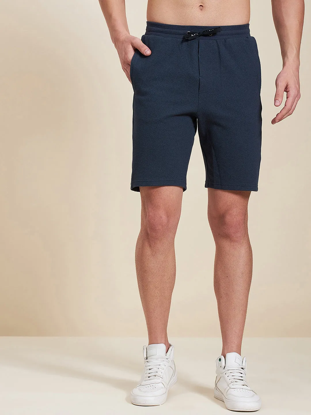 Men Navy Bermuda Shorts