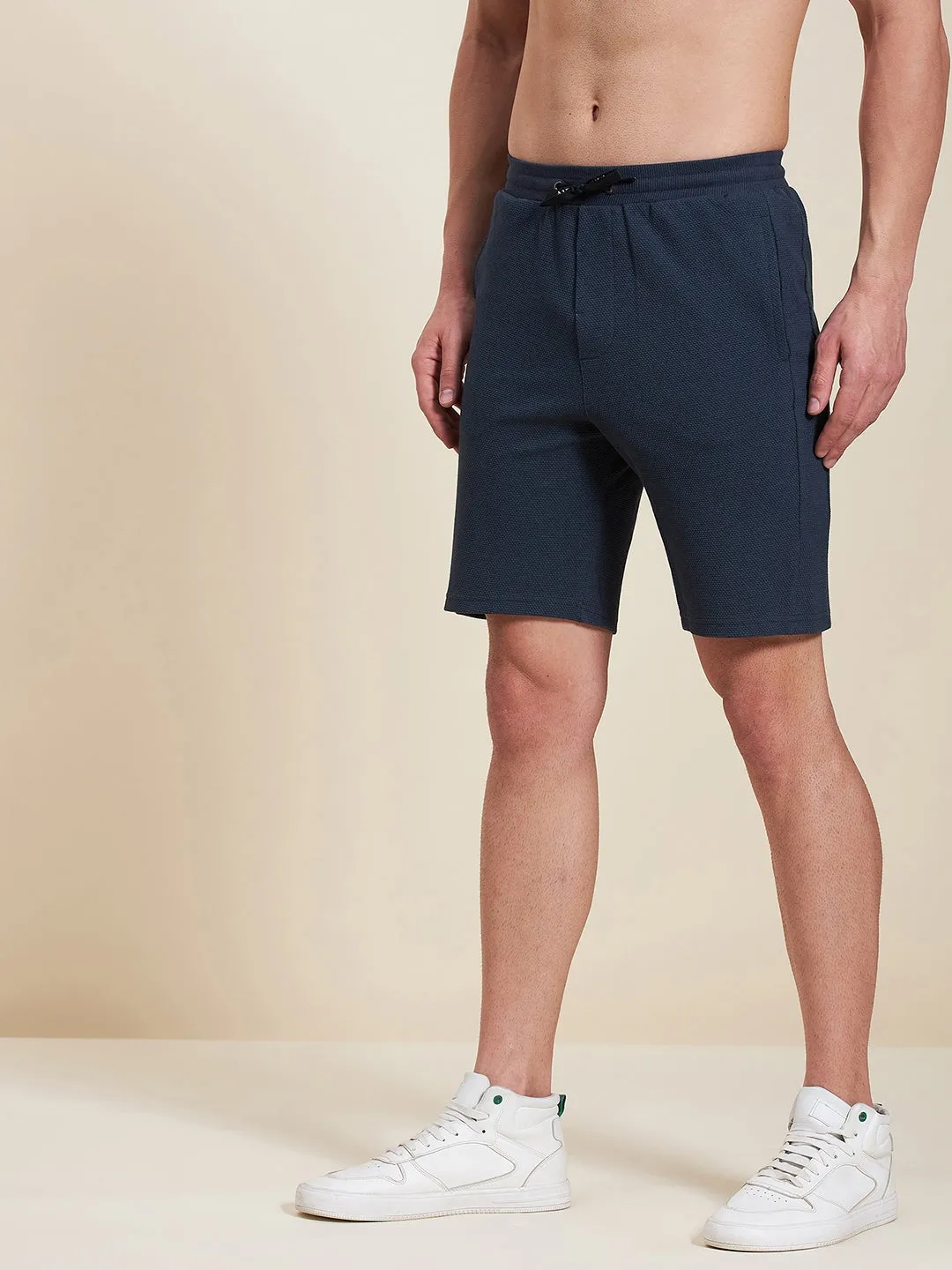 Men Navy Bermuda Shorts