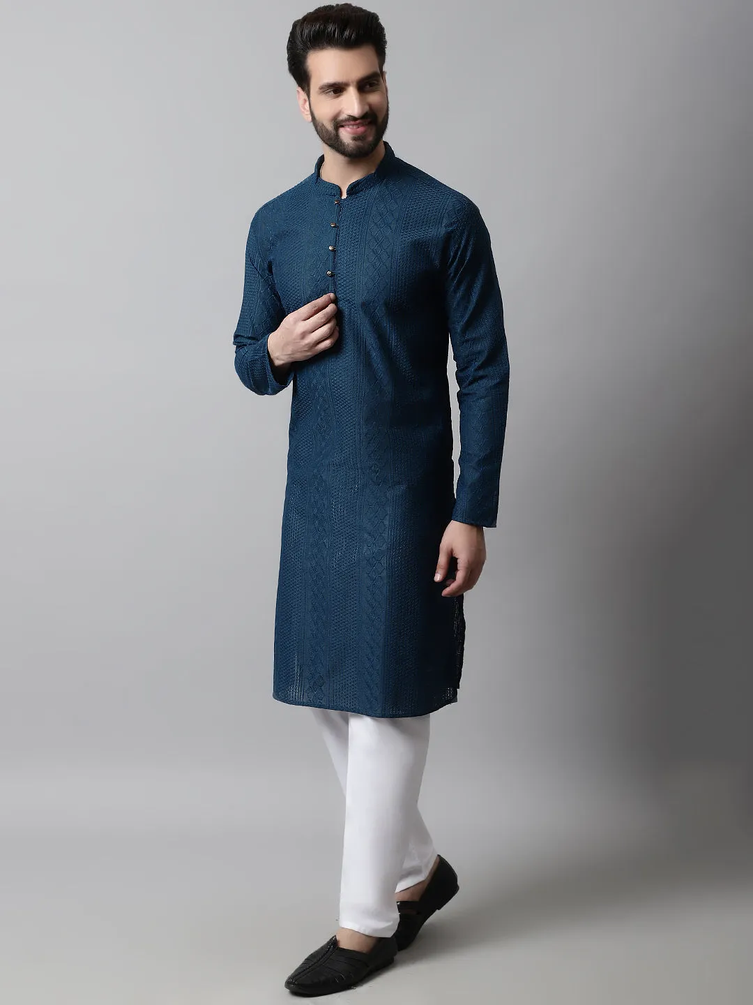 Men'S Embroiderd Kurta Pajama