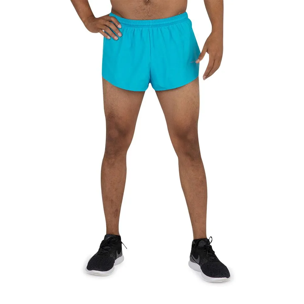 Men's Solid 1" Elite Split Shorts - Vivid Blue