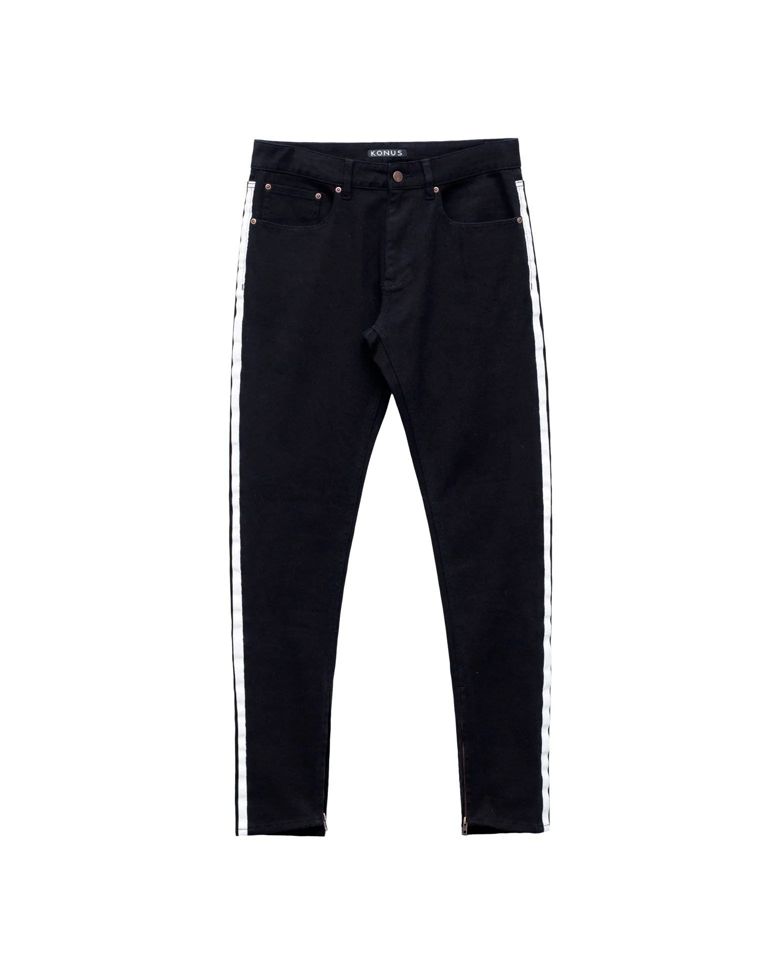 Men's Track Zip Denim In Black