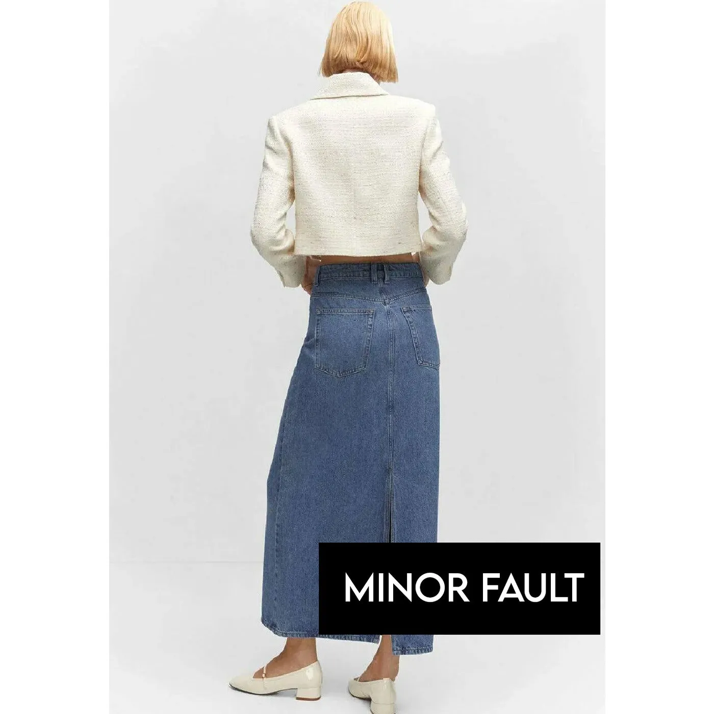 (Minor Fault) MNG Blue Denim Long Skirt