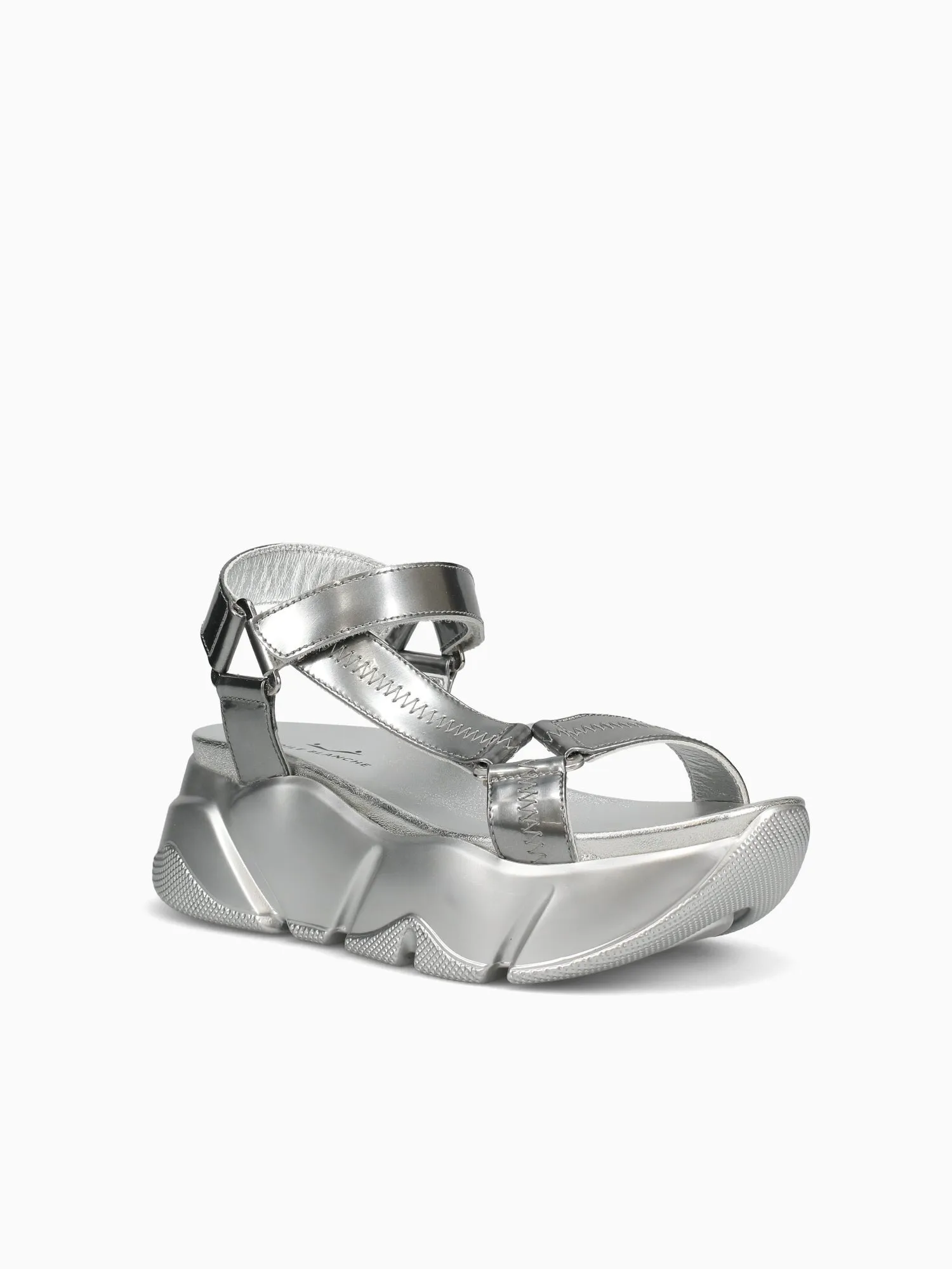 Morgana Silver Metallic Leather