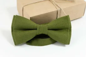 Moss green bow tie for men | Bow tie for boys ring bearer