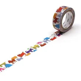 MT x Lisa Larson Washi Tape Colorful Dog