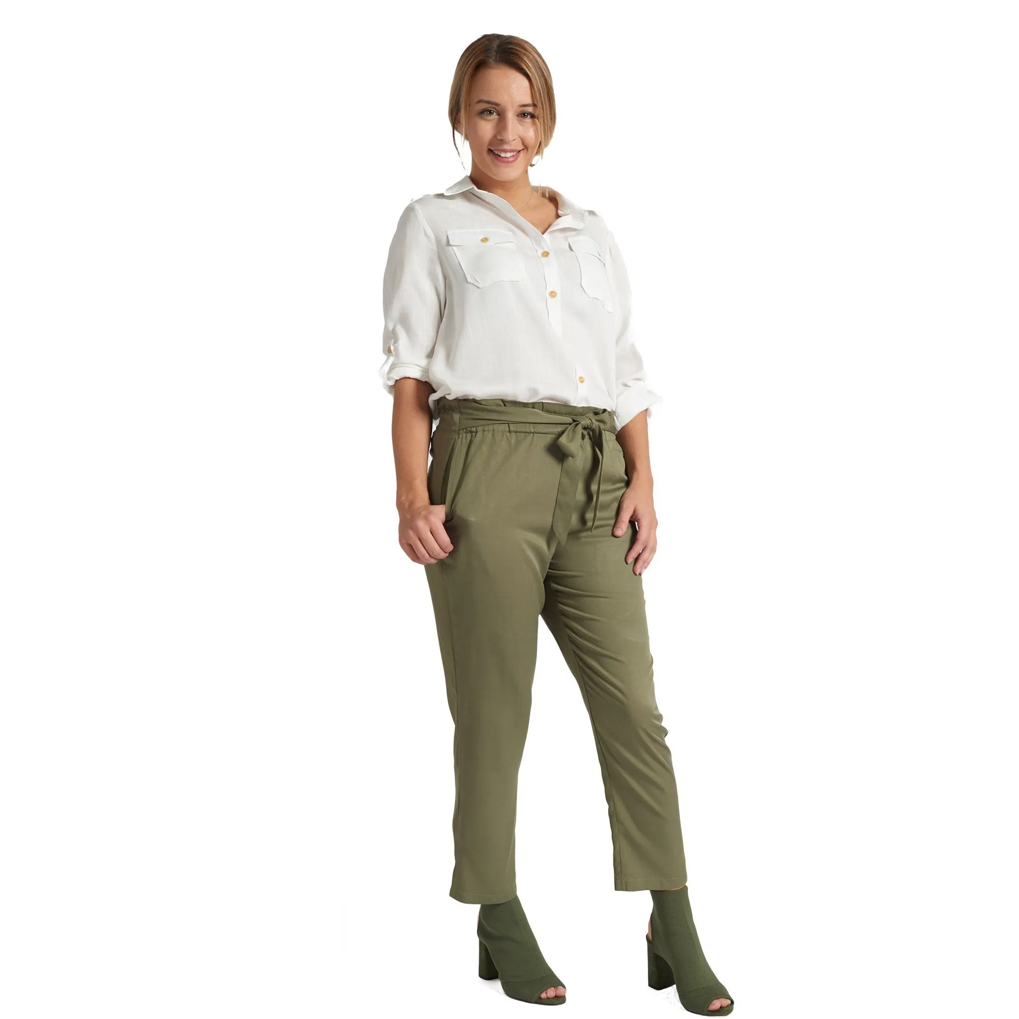 Paper-Bag Pant - Khaki