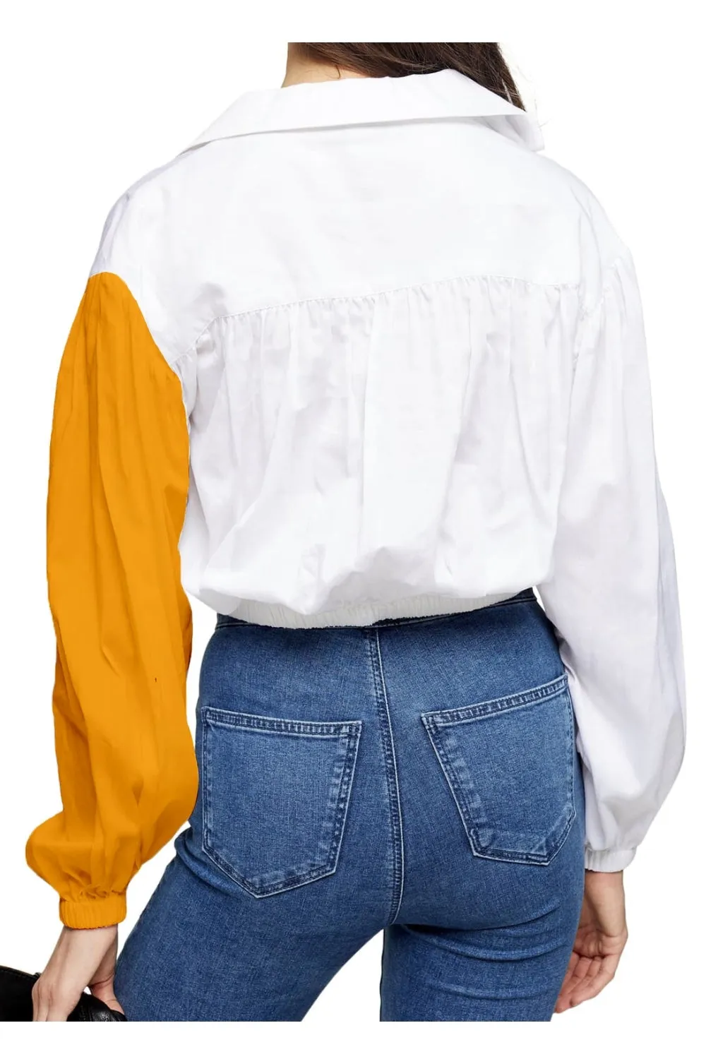 Picque White And Yellow Top