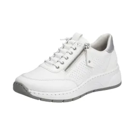 Rieker N6500-80 White Women's Walking Shoes