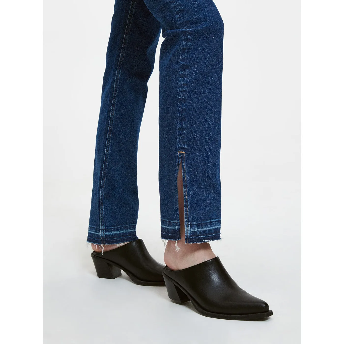 RSVD Straight Mini Flare Split Hem Jeans