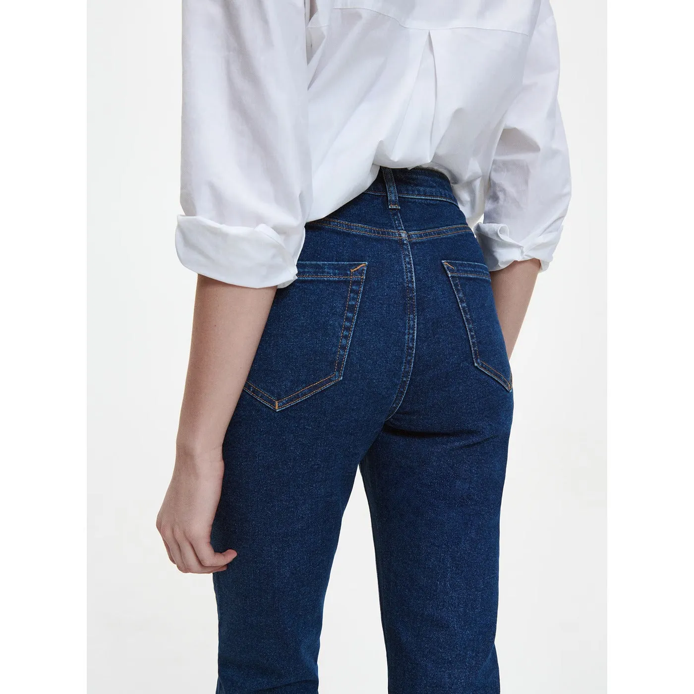 RSVD Straight Mini Flare Split Hem Jeans