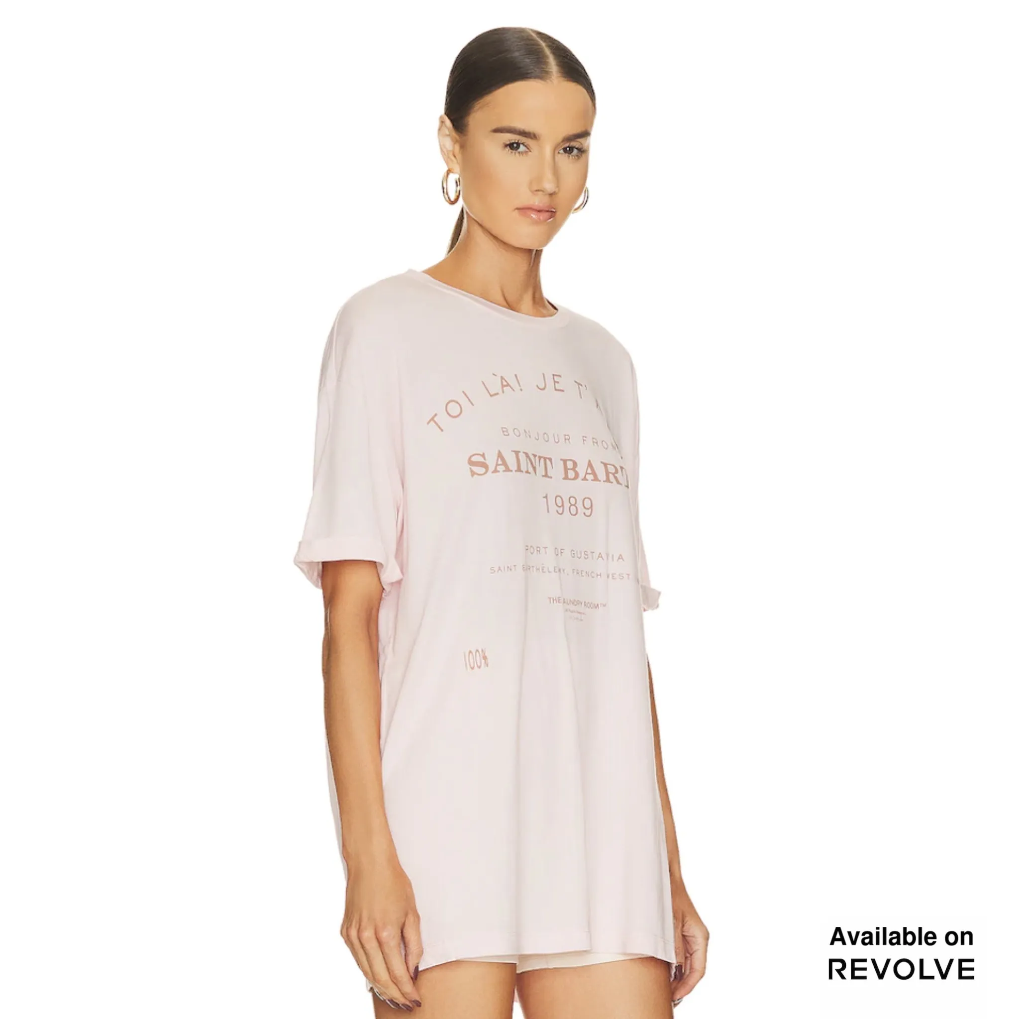 Saint Barth 89 - Oversized Tee - Blush Pink