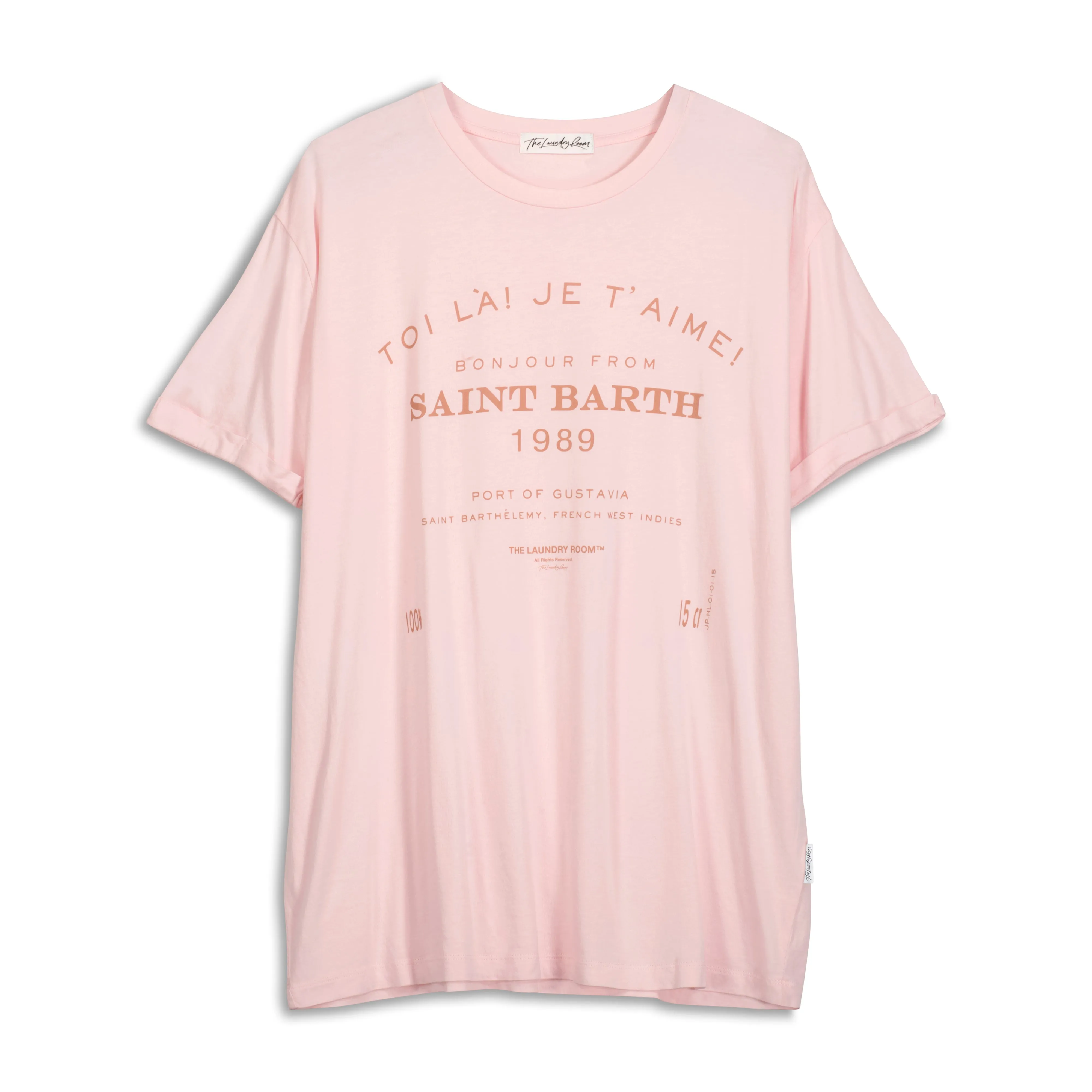 Saint Barth 89 - Oversized Tee - Blush Pink