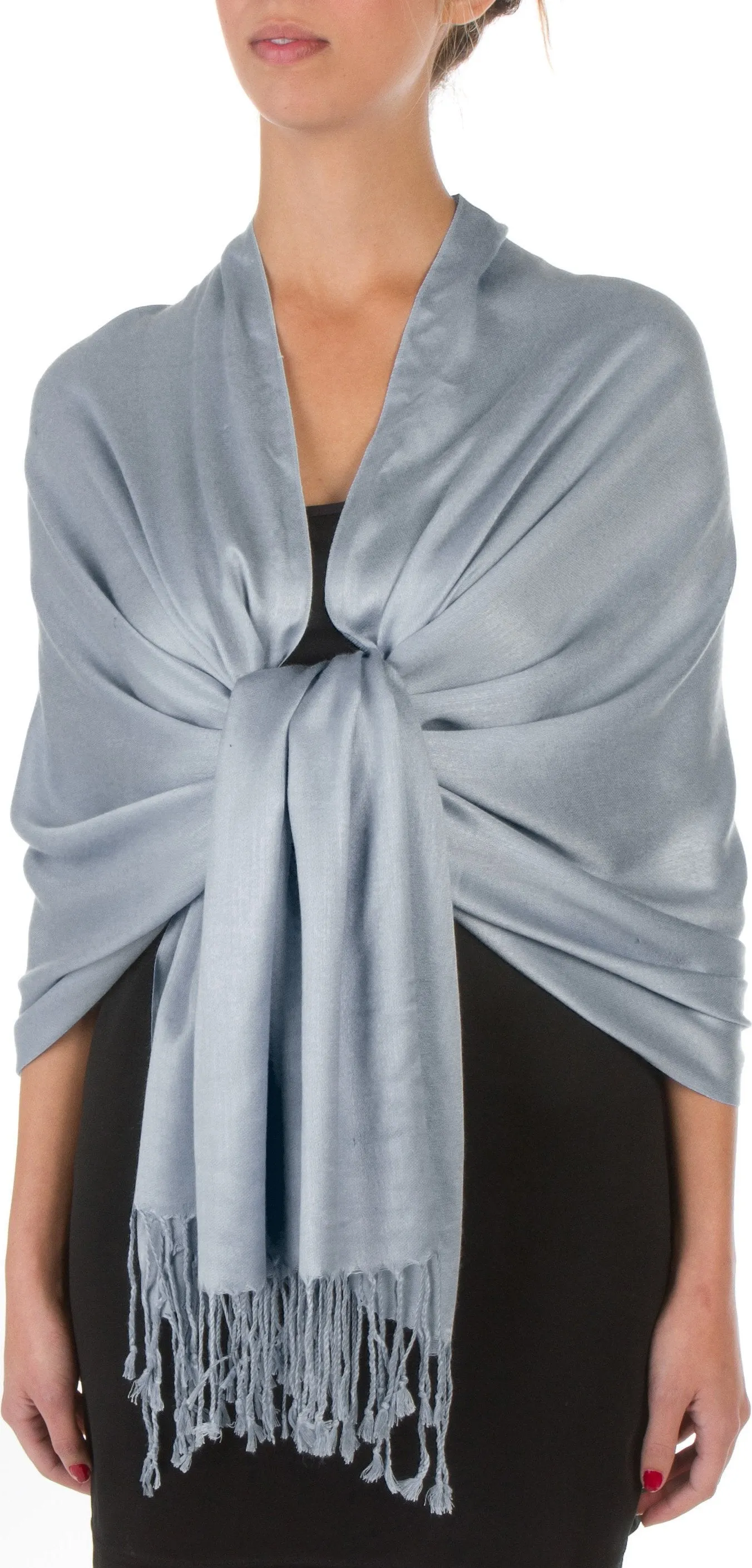 Sakkas 78" X 28" Rayon from Bamboo Soft Solid Pashmina Shawl / Wrap / Stole